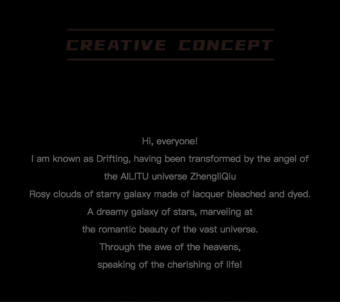 Art Designer Toy Figure/AILITU Galaxy - Evening Glow/Material Polyurethane/8.27'' (21 cm) X 3.54'' (9 cm) X 2.76'' (7 cm)