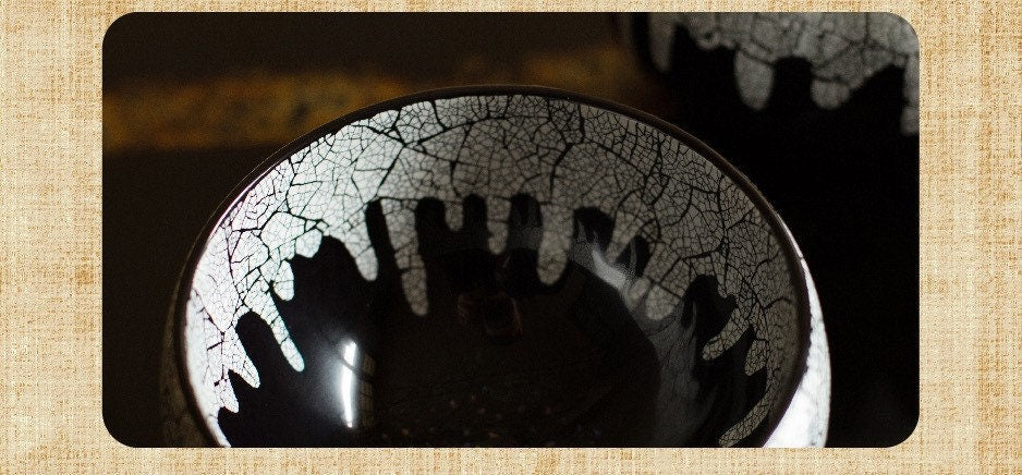 Dining/Chinese lacquer bowl/black & beige/DIY text