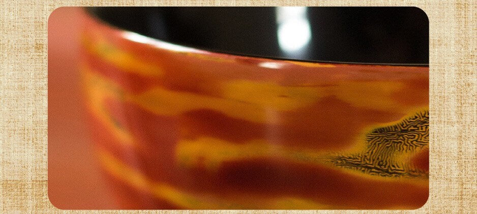 Dining/Chinese lacquer bowl/red & yellow/DIY text