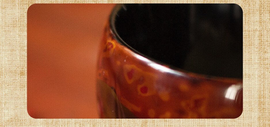 Dining/Chinese lacquer bowl/red & gold/DIY text