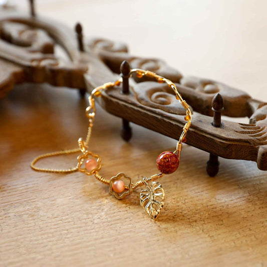 Jewelry/Lacquer bracelet (6.5cm X 1.0cm)/grain rain red ball