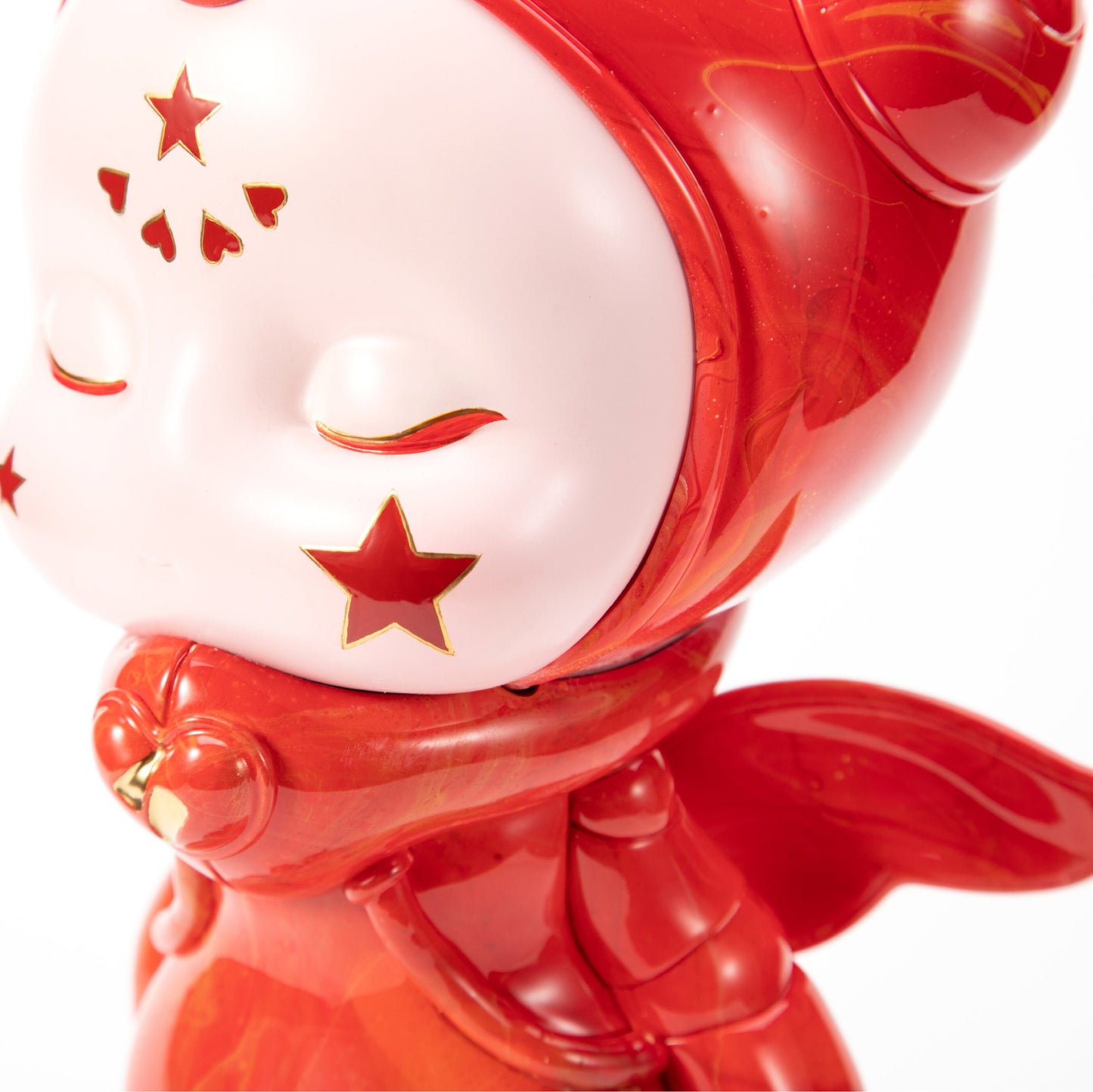 Art Toy Figure/AILITU Lacquer - Hong Hong/Material Polyurethane/Chinese Lacquer/16.54'' (42 cm) X 7.09'' (18 cm) X 5.51'' (14 cm)